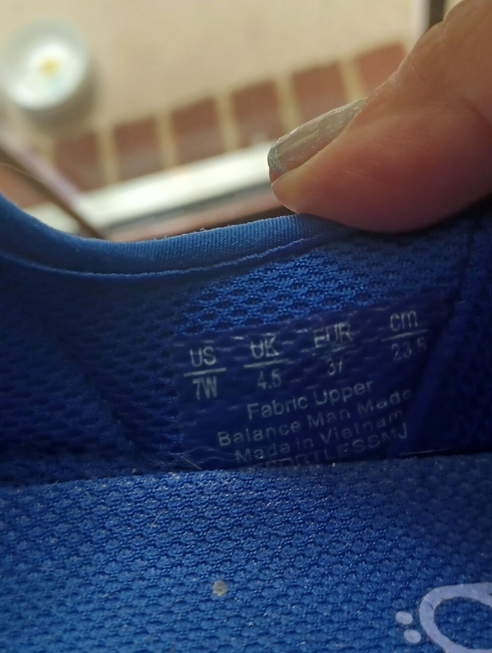 Ryka Bright Blue Mary Jane Sneakers with Gum Sole - Picture 5 of 8